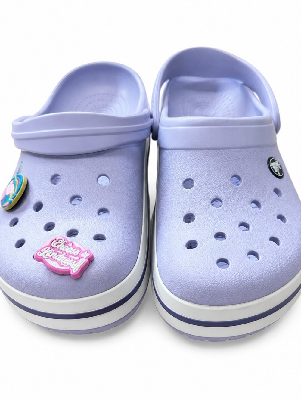 Crocs Crocband Clogs Women’s Size 6 Purple Slip-On Comfort Casual Shoes with Jib